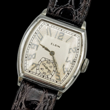 1930 ELGIN 14K White Gold Watch 15 Jewels Grade 428