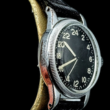 24 HOUR ELGIN Type A-11 Navigation Watch WWII U.S. Army Hacking 18 Jewels Grade 685