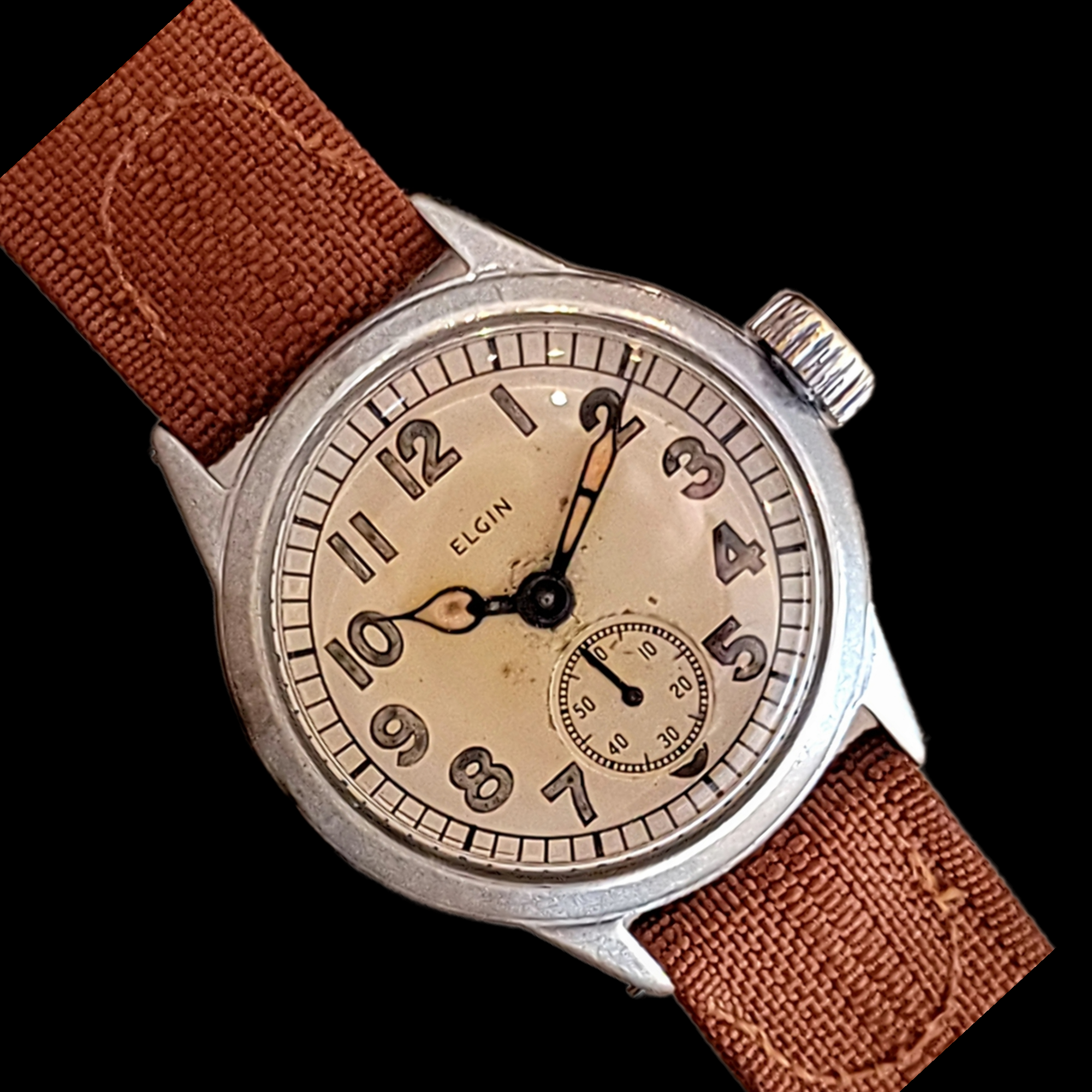 WWII Military ELGIN Wristwatch - General Service Watch ORD. DEPT. U.S.A. 1944