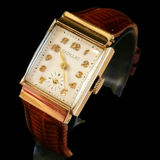 Cadillac 14K Solid Gold Watch 17 Jewels Alb Grossenbacher Movement SECOND HAND HOROLOGY