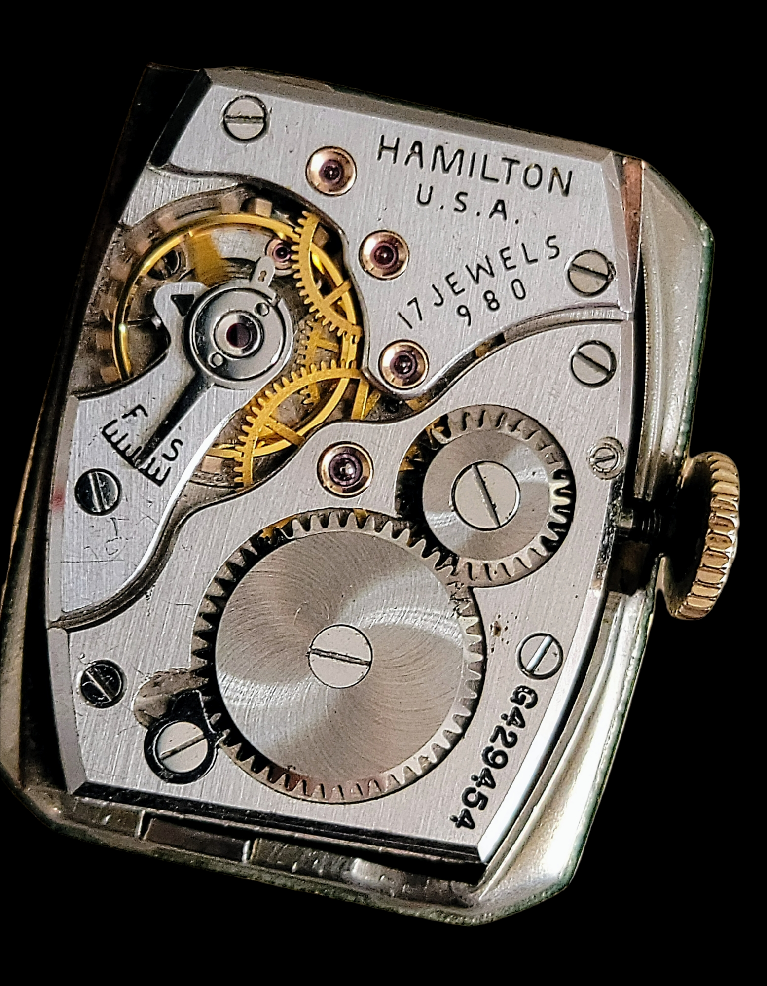 1946 HAMILTON Alan Watch Grade 980 U.S.A. Made