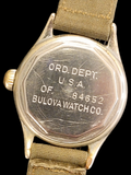 1944 BULOVA Official WWII Military Issue Watch ORD. DEPT. U.S.A.