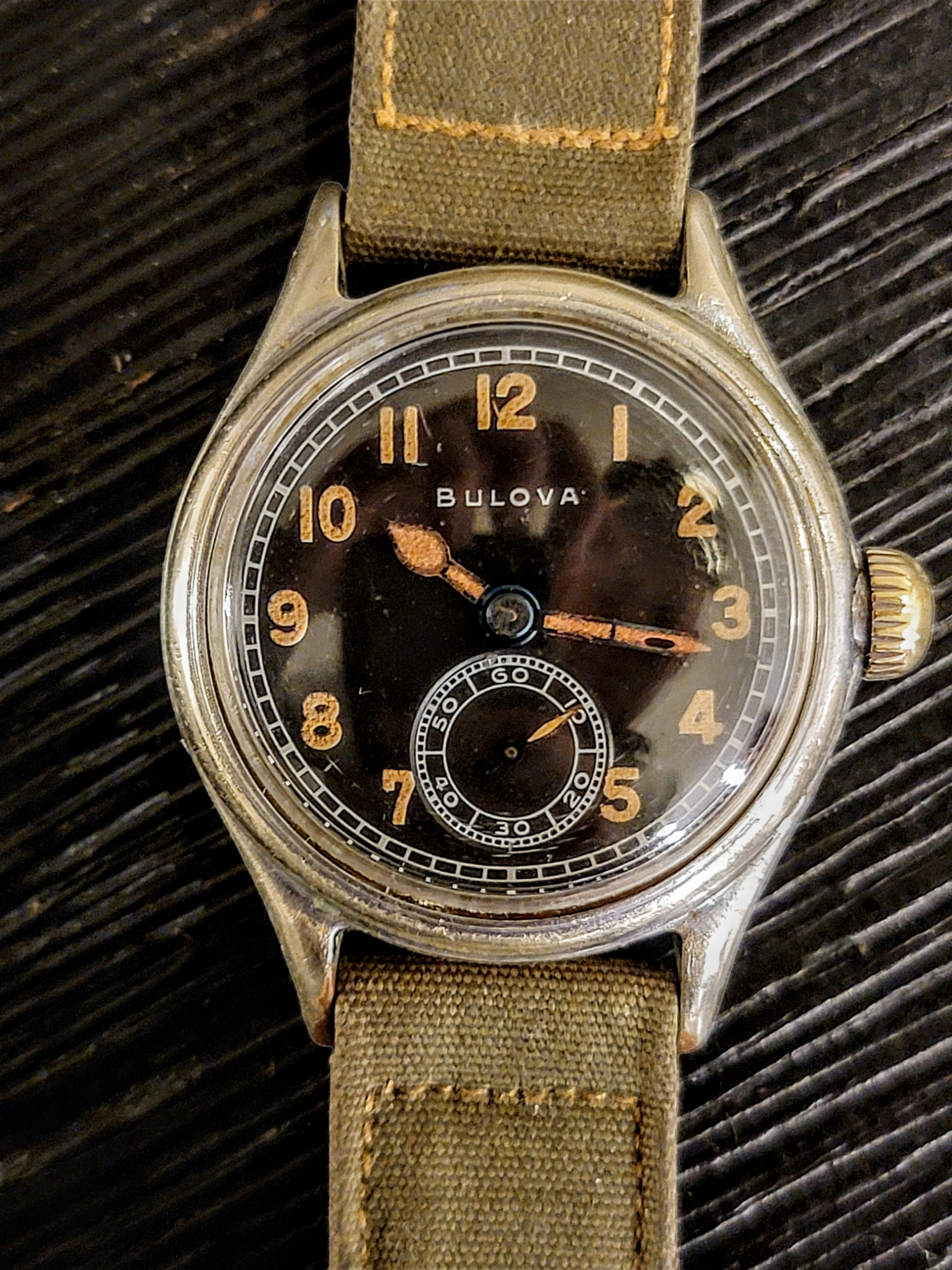 1944 BULOVA Official WWII Military Issue Watch ORD. DEPT. U.S.A.