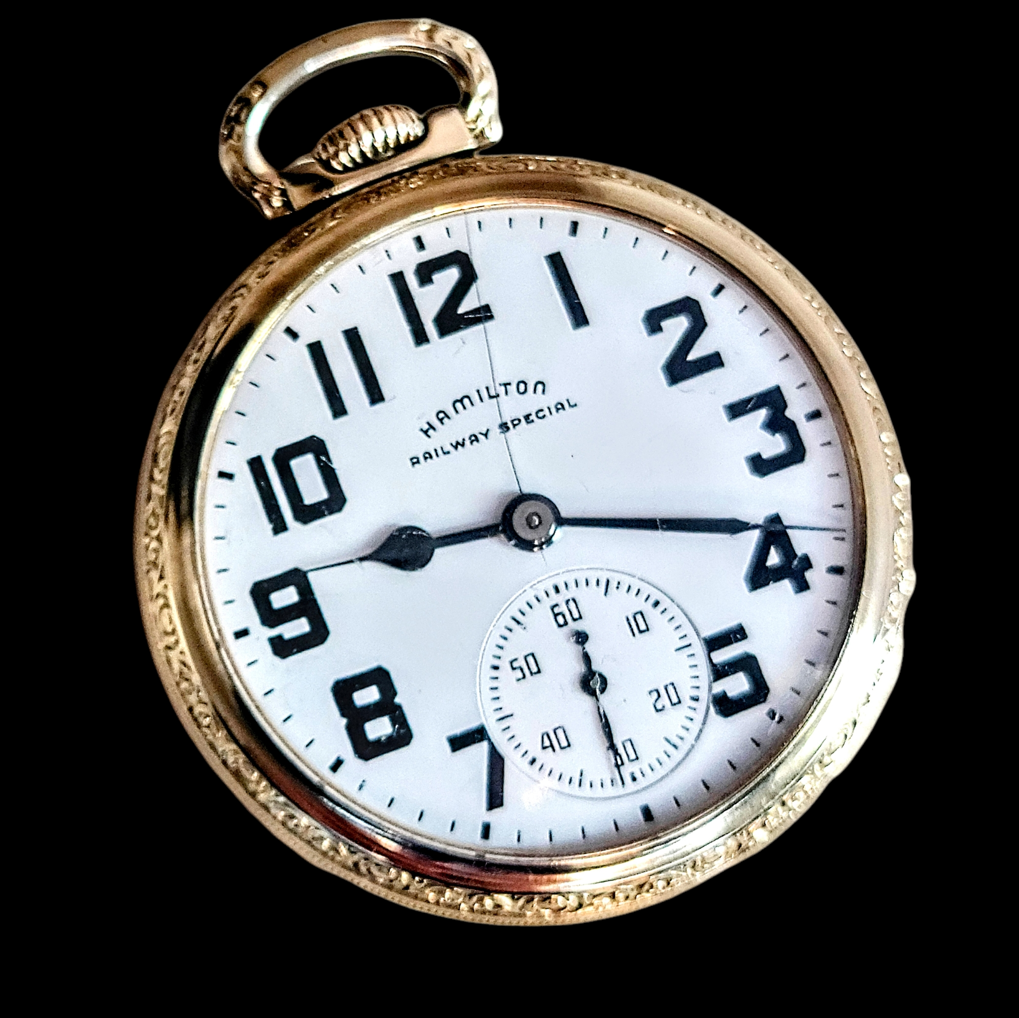 1950 HAMILTON Railway Special Pocket Watch U.S.A. Made SECOND