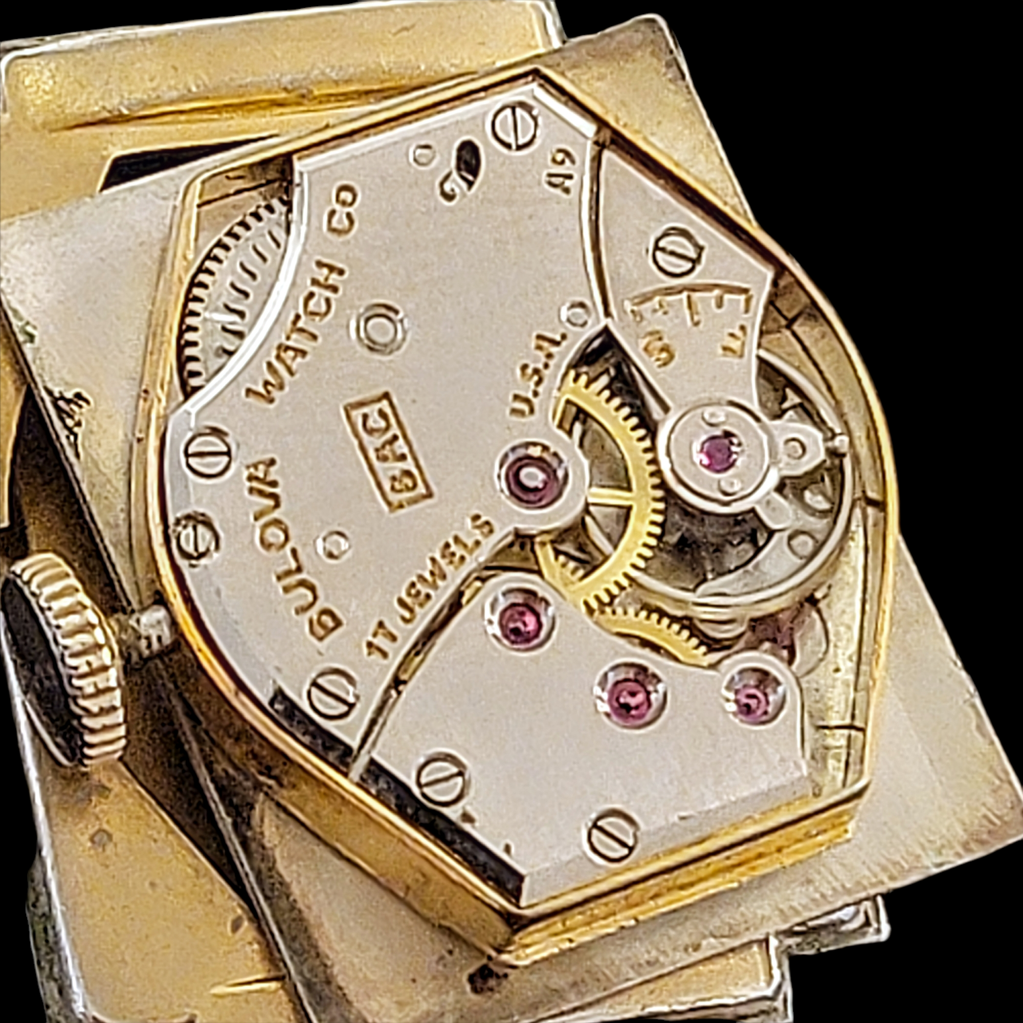 BULOVA 1949 Tuxedo Watch 17 Jewels Cal. 8AE U.S.A.