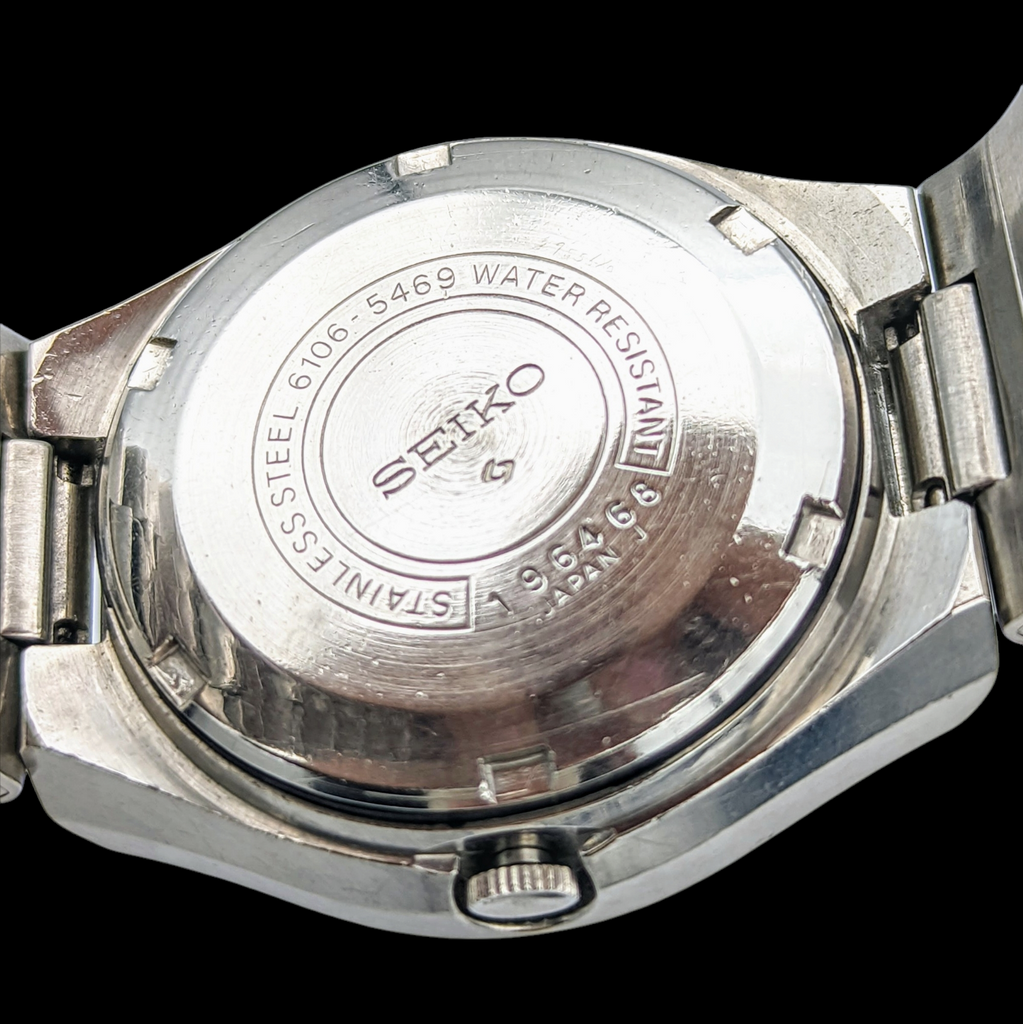 1971 SEIKO DX Automatic Watch Day/Date Indicator Cal. 6106C Hack Mecha