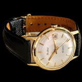 ROCKFORD Self-Winding Calendar Watch 14K GOLD 25J Cal. Bennett Bros. ETA 2472