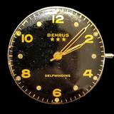 1950's  BENRUS Self-Winding Watch 17 Jewels Model CF 1 Cal. ETA 1256 Swiss