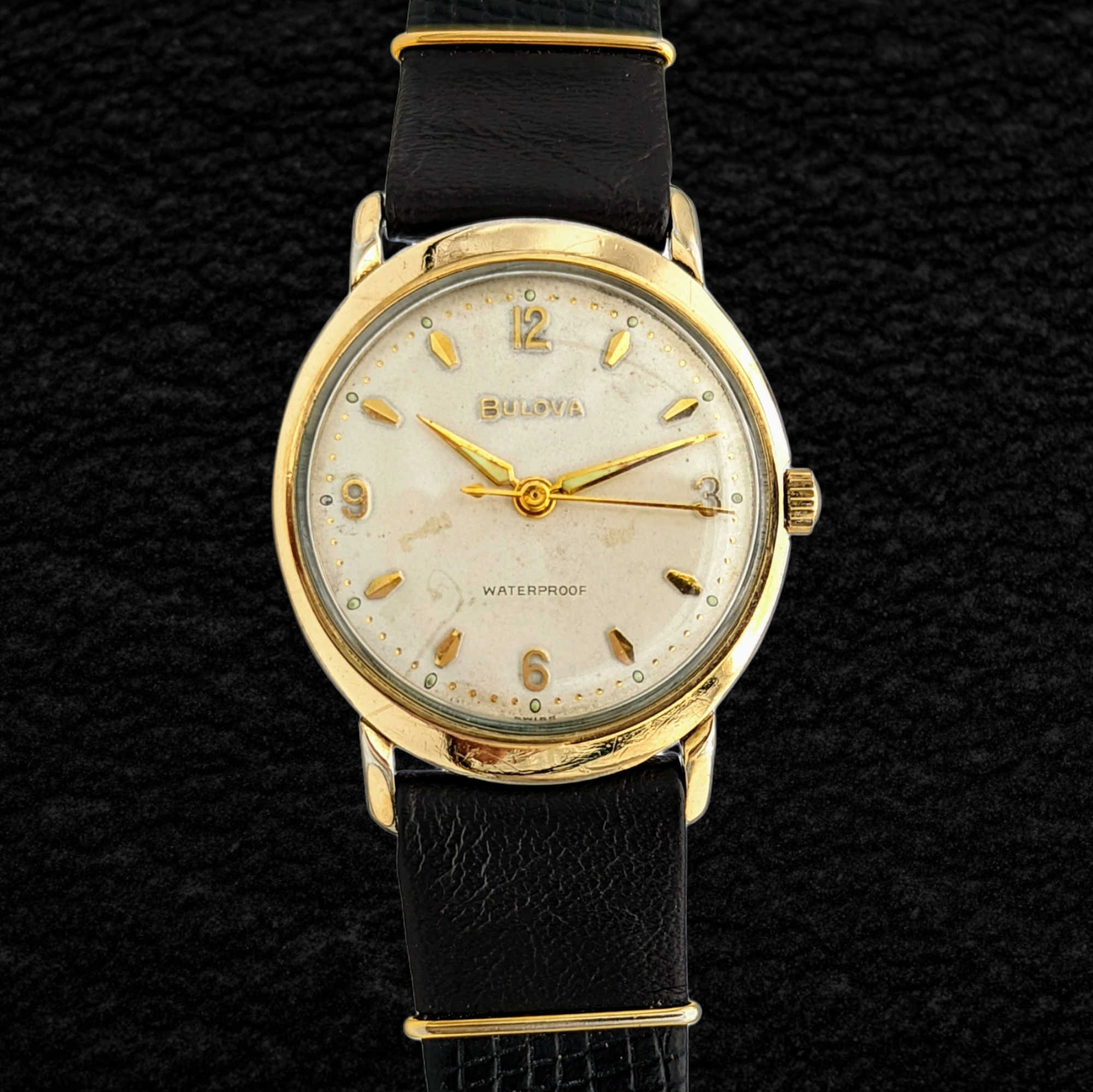 1961 BULOVA Sea King "J" Watch 17 Jewels Cal. 11AFC Swiss Made