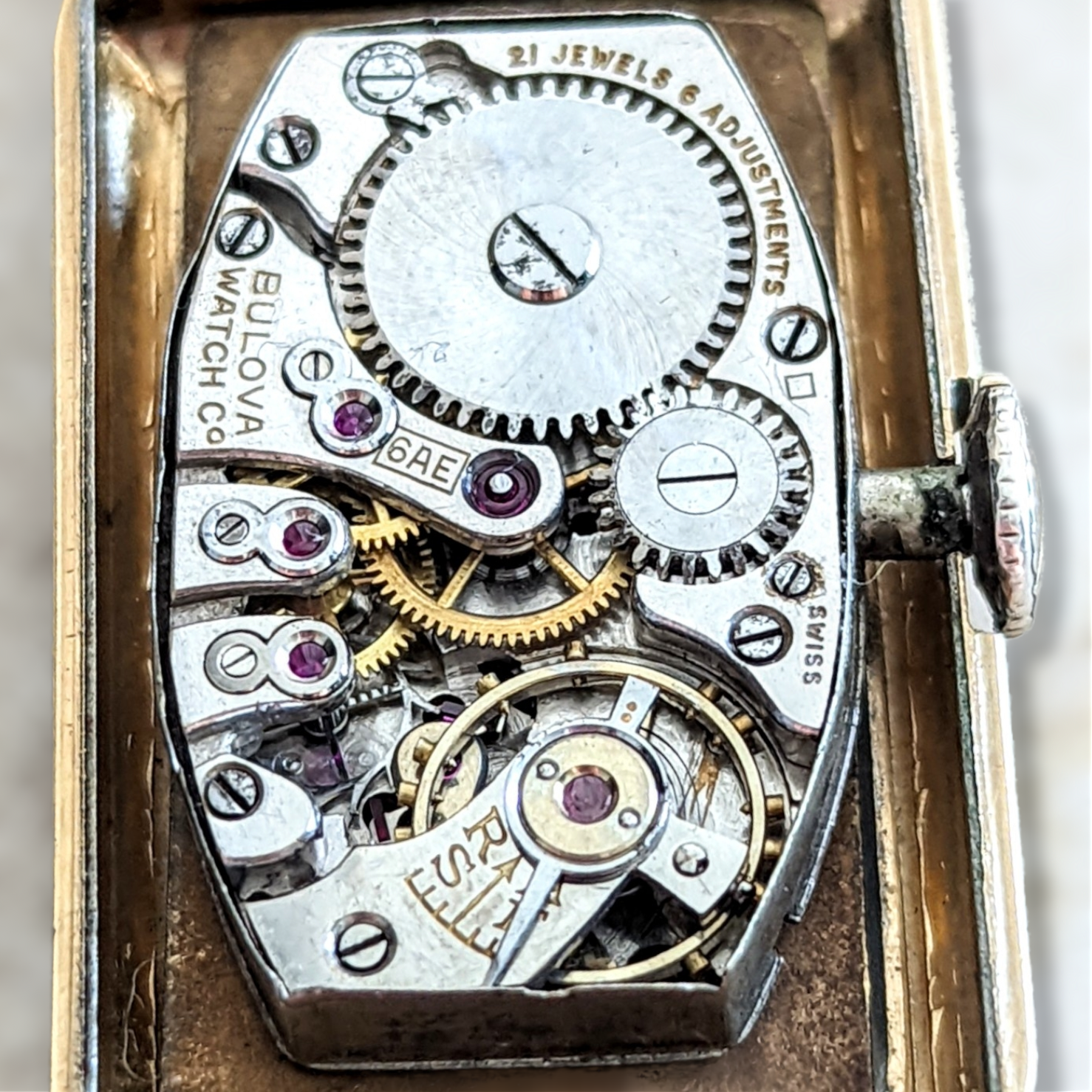 1936 BULOBA BRETON Watch 21 Jewels Cal. 8AE Swiss Made