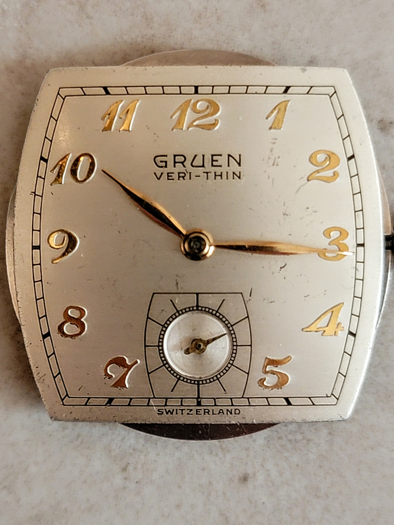 Verre De Montre SUC RS 438T Pour Gruen Veri-Thin - 19,6x18,6 Mm, Acrylique NOS