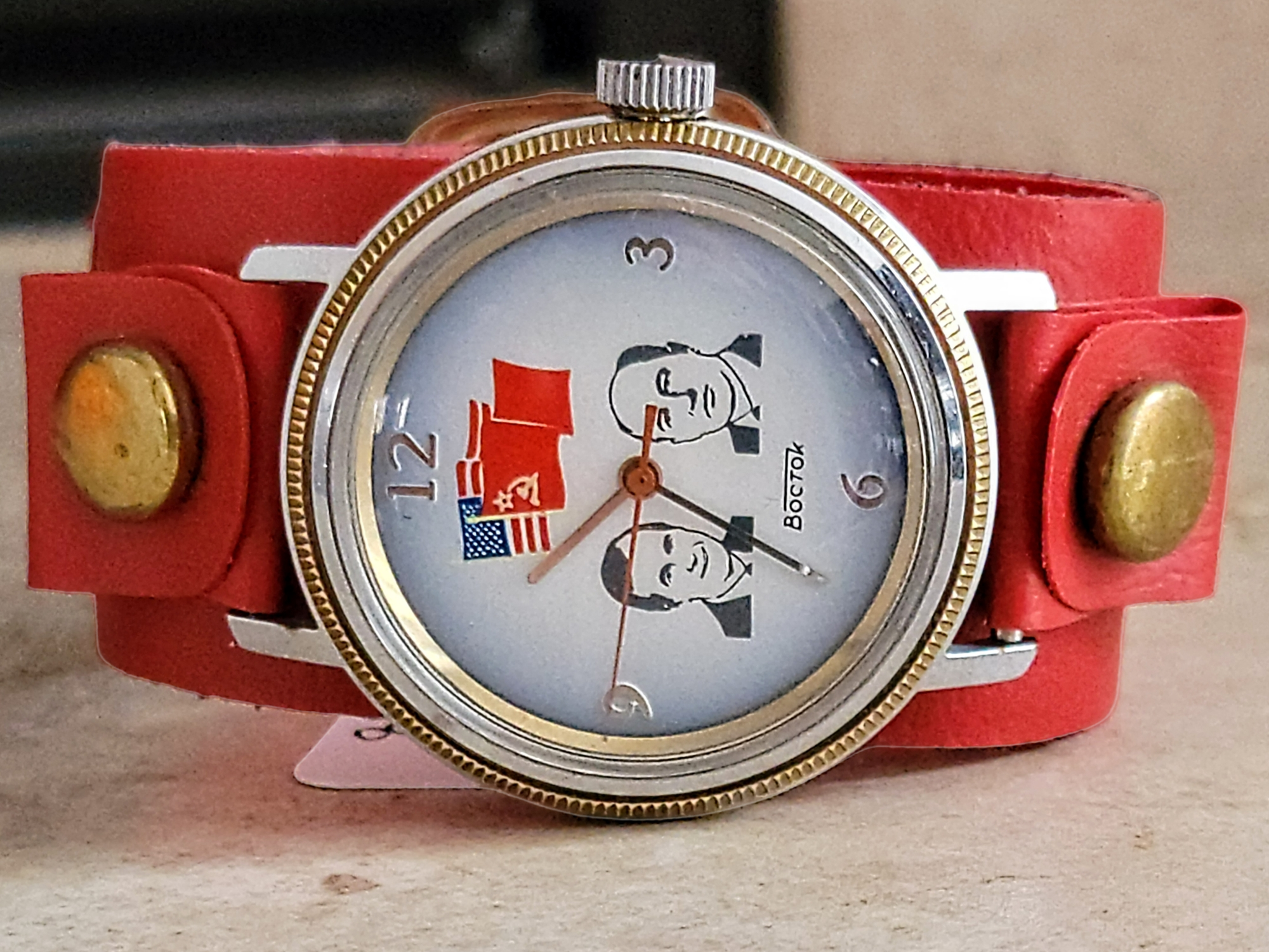 BOCTOK USSR Watch Bush Gorbachev Wristwatch The Helsinki