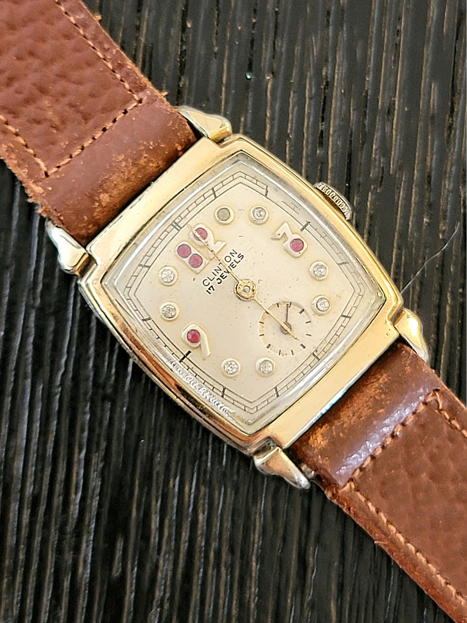 Clinton 17 online jewel pocket watch