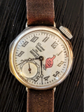 1927 Advertising Friedman Shelby & Red Goose Shoes TRENCH WATCH by Ingersoll U.S.A.