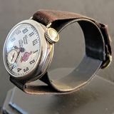 1927 Advertising Friedman Shelby & Red Goose Shoes TRENCH WATCH by Ingersoll U.S.A.