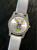 PLAYBOY Quartz Watch Diamond Bezel Wristwatch
