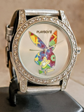 PLAYBOY Quartz Watch Diamond Bezel Wristwatch