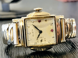 1920 ELGIN Watch Diamond & Ruby Dial Wristwatch Grade 431 U.S.A.