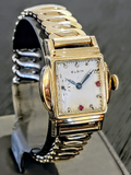 1920 ELGIN Watch Diamond & Ruby Dial Wristwatch Grade 431 U.S.A.