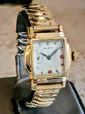 1920 ELGIN Watch Diamond & Ruby Dial Wristwatch Grade 431 U.S.A.