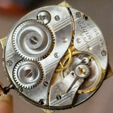 1920 ELGIN Watch Diamond & Ruby Dial Wristwatch Grade 431 U.S.A.