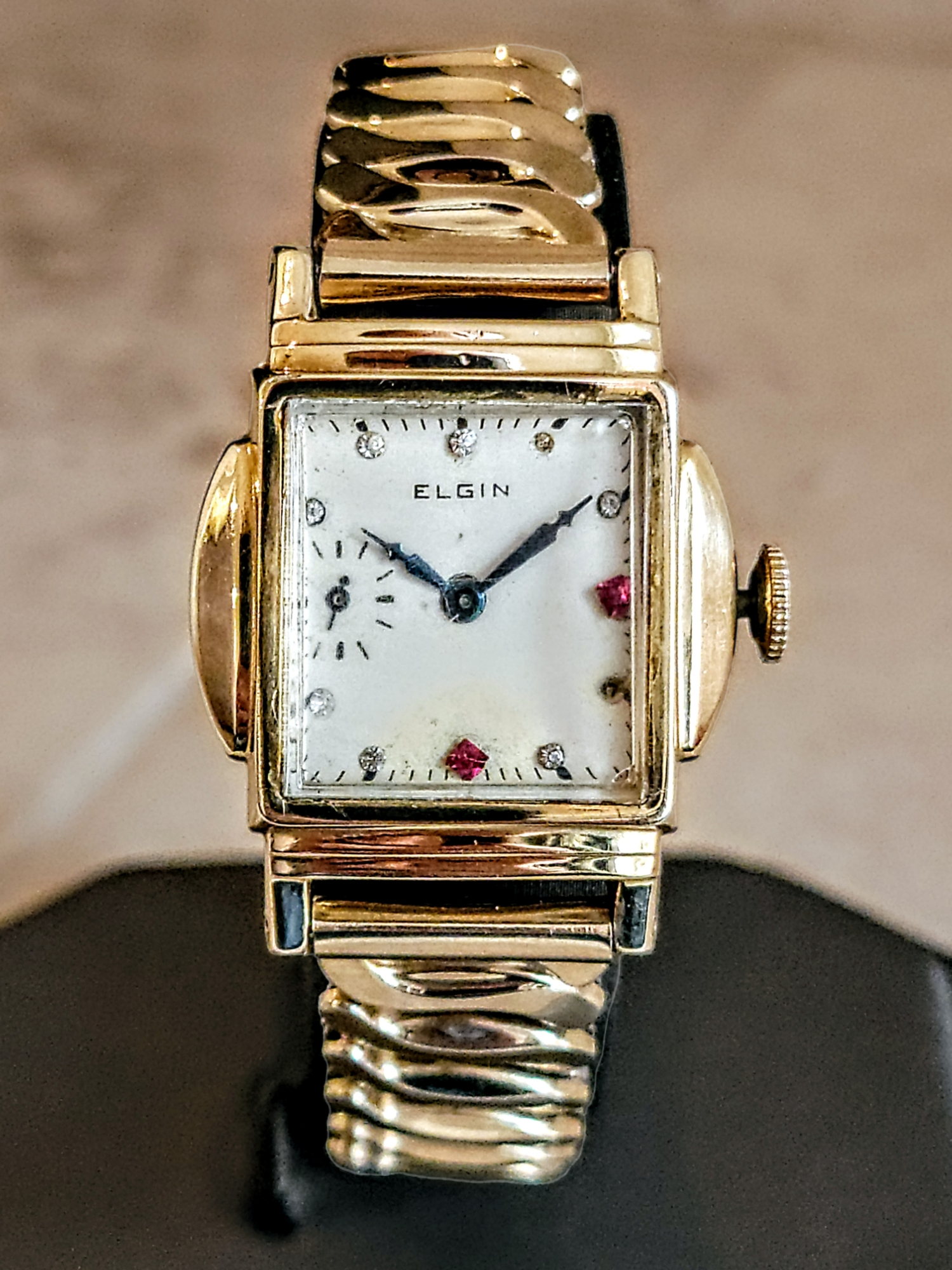 Elgin sales watch diamond