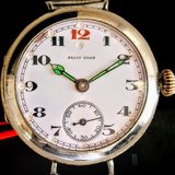ELLIS BROS Trench Watch By Civic Watch Co. Swiss Made 1910's