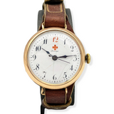 Lancet Red Cross Medical Wristwatch - WWI Trench Watch - REBBERG Movement 7 Jewels