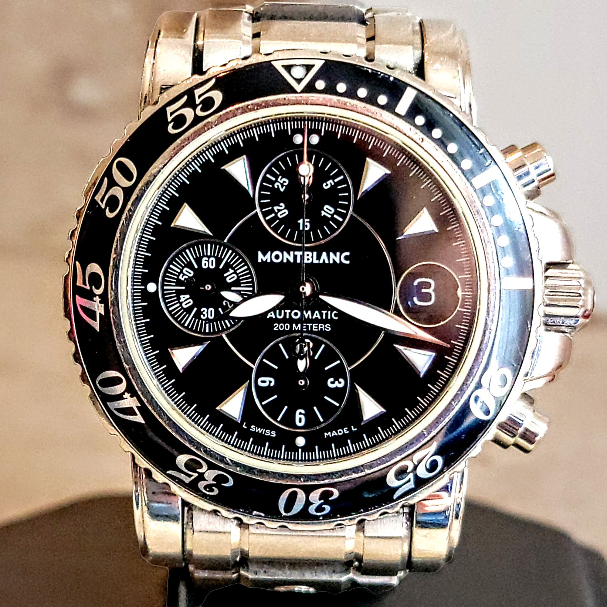 MONTBLAC Meisterstuck Sport Chronograph Watch 25 Jewels Ref. 7034
