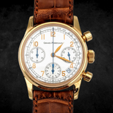 GIRARD-PERREGAUX Ref 4930 Chronograph Automatic Watch 18K Rose GOLD Wristwatch