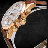 GIRARD-PERREGAUX Ref 4930 Chronograph Automatic Watch 18K Rose GOLD Wristwatch