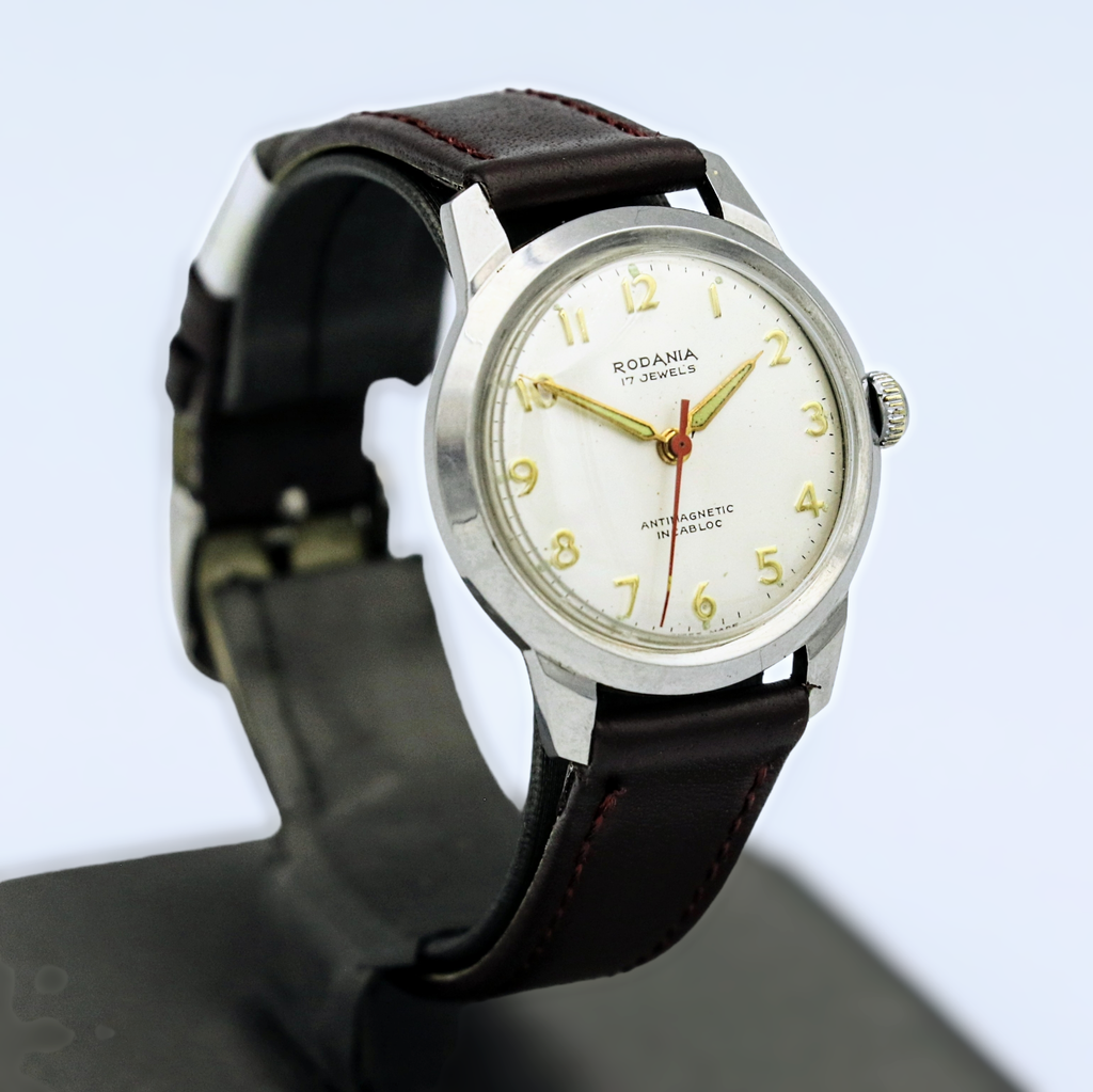 Shop Vintage RODANIA Watch 17 Jewels Antimagnetic Watch – SECOND HAND ...