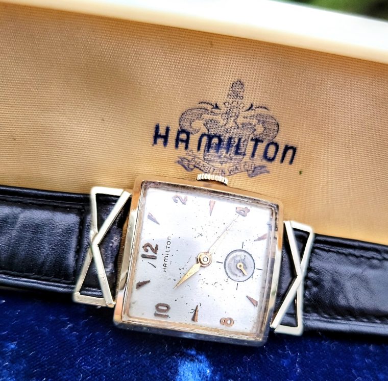 HAMILTON 1955 Lyle Watch 14K GOLD U.S.A. Made