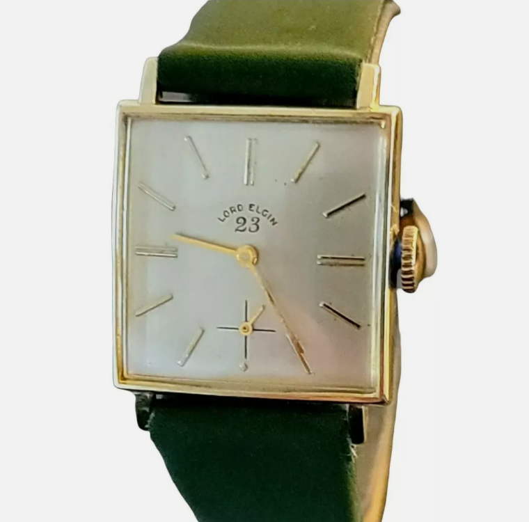 1960 s LORD ELGIN Watch 23 Jewels U.S.A. SECOND HAND HOROLOGY