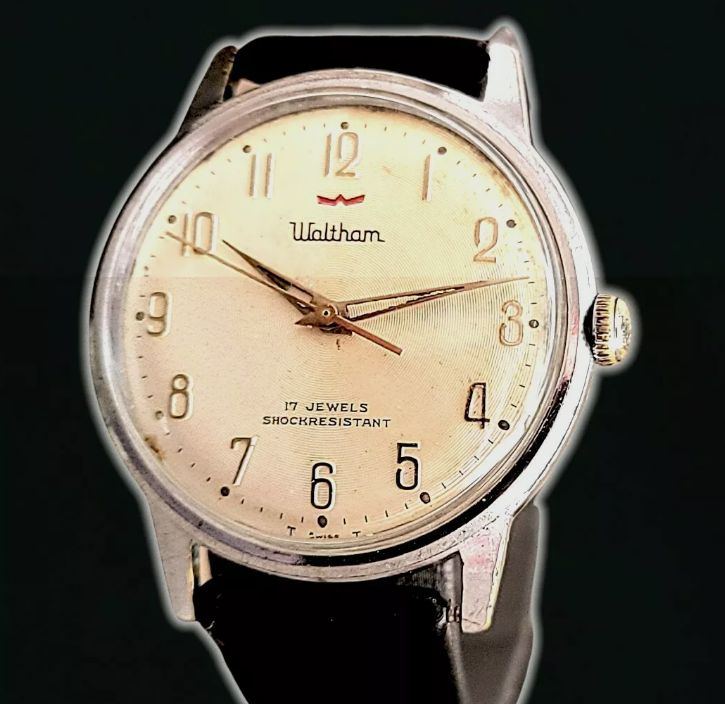 WALTHAM 17 Jewels Watch Cal. AS 1686 Swiss SECOND HAND HOROLOGY