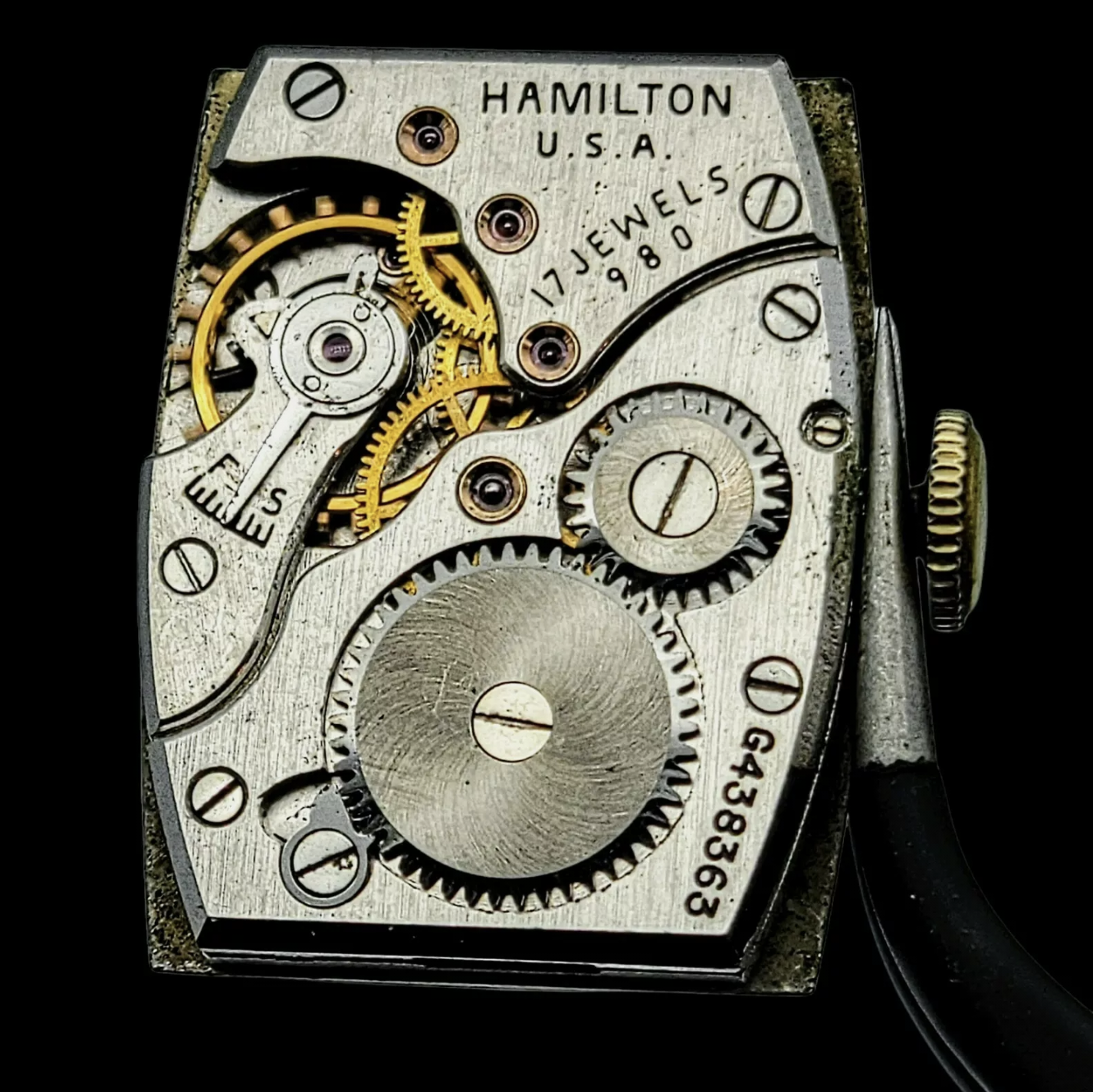 1946 HAMILTON Alan Wristwatch Cal. Grade 980 U.S.A. – SECOND HAND HOROLOGY