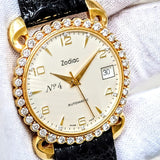 110th ZODIAC Anniversary Automatic Watch 18K Gold Diamond Bezel Limited Edition!